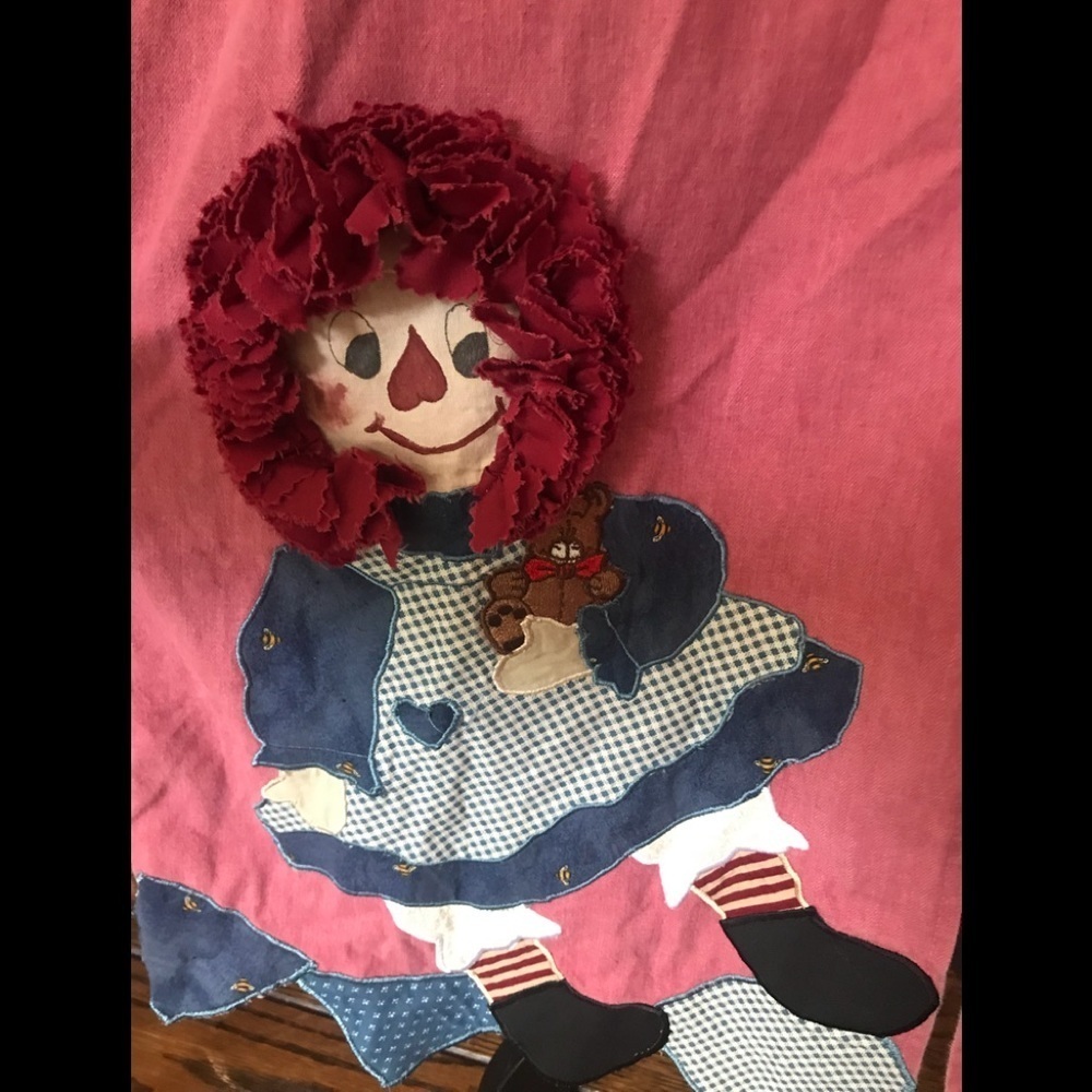 Rare Vintage 1970’s Handmade Raggedy Ann Dress Halloween Costume - Picture 3 of 14